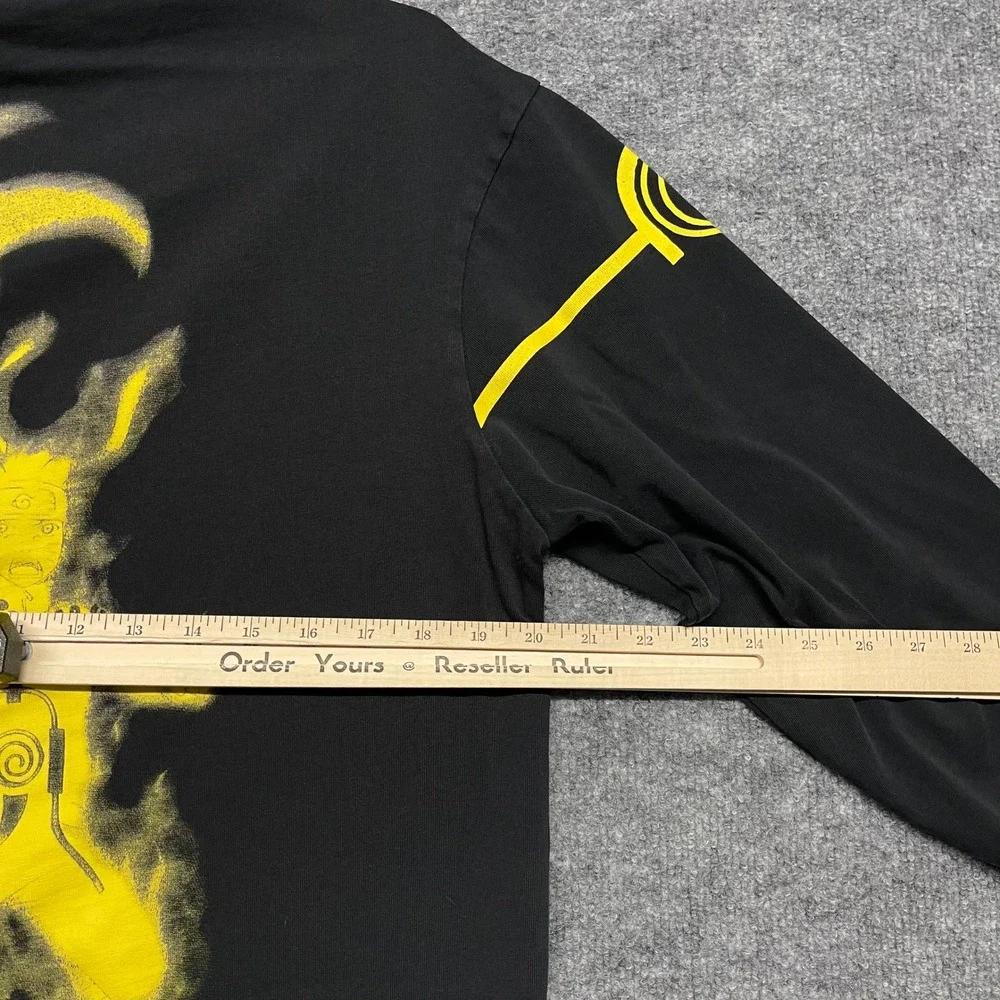 Jordan x Naruto Shippuden Zion Shirt Mens Large Black Kyuubi Long Sleeve DO6597